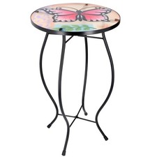 Round Side Coffee Patio Decor
