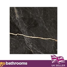 Black Marble Wall Floor Matt Porcelain Tile | Coaster Size Cut Sample