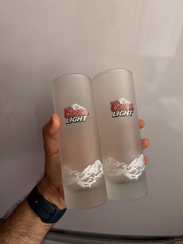 Coors light half pint glasses - coors,