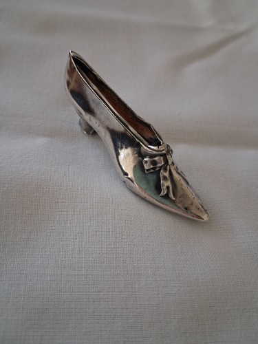 Antique silver shoe pin - silver,