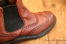 Joseph Cheaney Brown Leather Chelsea Boots Shoes Men's UK 8 D US 9 EU 42