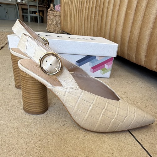 Office mina cream croc leather - office,