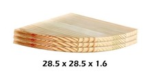 Set of 3 Pine Corner Floating