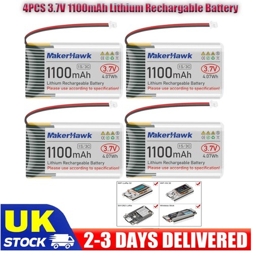 4pcs 1100mah lipo battery - 4pcs, 3.7v