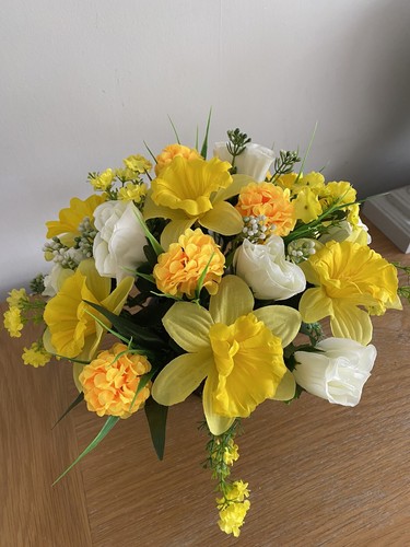 Artificial silk flower grave - flower,