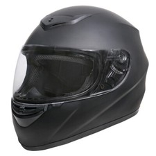 ZORAX ZOR-819 Matt Black Full Face Motorbike Helmets Motorcycle Bike Adult Crash