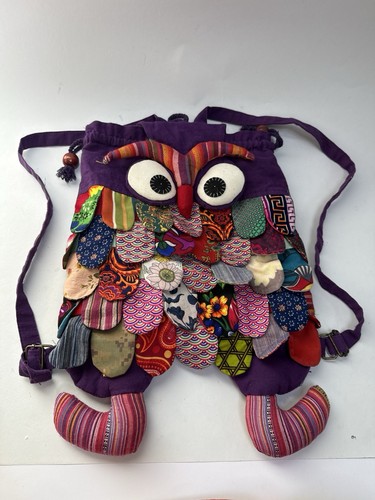 Owl backpack festival boho - owl,