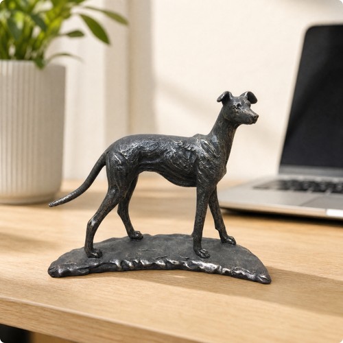 Dog shaped resin figurine - dog-shaped,