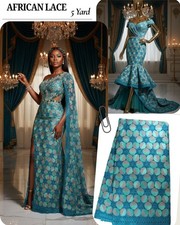 5 yards african cord lace fabric, for wedding,  bridesmaid & any craft projects