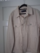 Mens ASOS Cream Denim Jacket