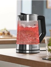 Silver Crest Glass Kettle LED