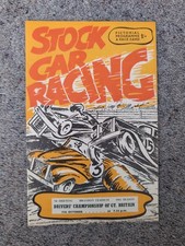 COVENTRY BRANDON STADIUM STOCK CAR RACING MEETING PROGRAMME 07/10/1961