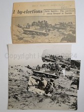 Tunisia Desert War Troop Carriers 1943 WW2 Montage Press Photo & Press Clip