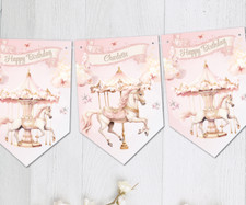 Personalised Pink Carousel