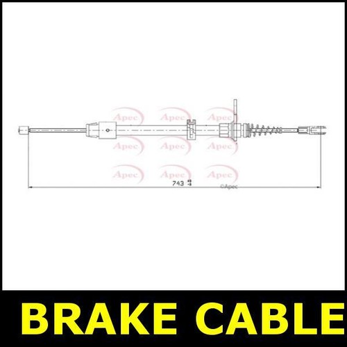 Handbrake cable parking rear - cable,
