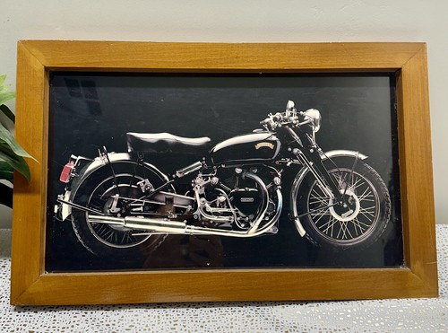Vtg bike picture vincent - vincent, black