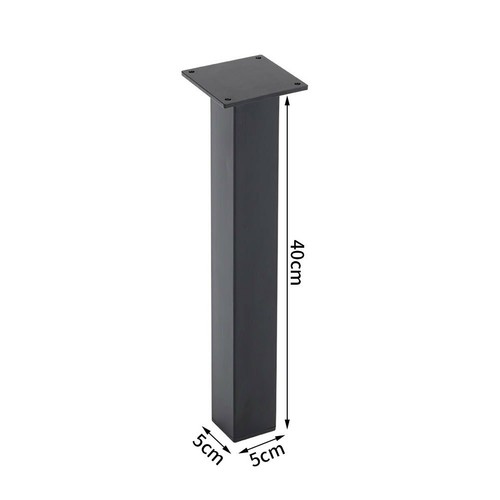 4pcs tube black metal - 4pcs,