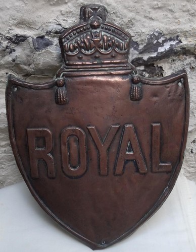 Antique copper firemark - copper,