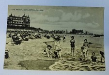 EARLY REAL PHOTO POSTCARD THE BEACH, GORLESTON-ON-SEA, NORFOLK (JARROLDS SERIES)