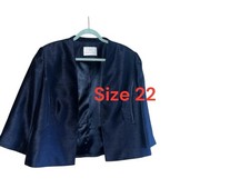 Jacques Vert Navy Jacket Size 22 Ec Away