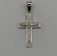 Silver Cross Crucifix Pendant
