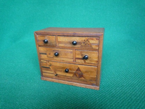 Vintage miniature chest - miniature,
