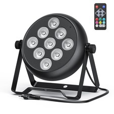 UKING 135W 9LED RGBW Par Can Light DMX Remote Wash Stage Disco Party Par Lights