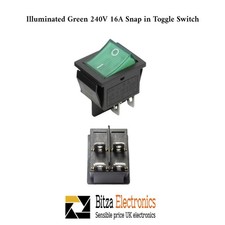 Rocker Switch 16A 240V, 20A