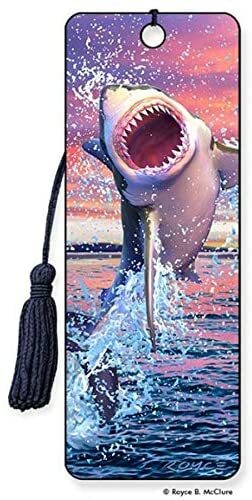 Bookmark leaping shark - bookmark,