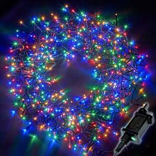 Cluster Christmas Tree String Lights Outdoor & Indoor Timer 8 Modes 480-2000 LED