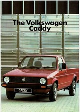 Volkswagen Caddy Pick-Up 1985-86 UK Market Sales Brochure Golf Mk1 1.6 & Diesel