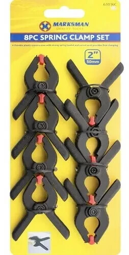 Black spring clamps inch - 8,
