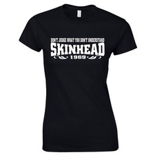 Skinhead T-Shirt Ladies 1969 Ska 2-Tone Rggae Rude Girl Rudegirl Classic Cool