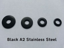 A2 BLACK Stainless Steel M6 Penny/Mudguard/Repair Washers