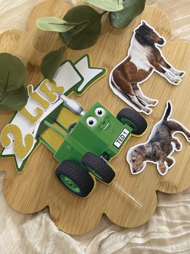 Tractor ted cake topper set - ted,