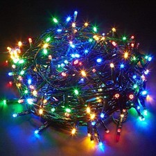 Christmas Fairy Lights LED string Mains Plug-In Outdoor Garden XMAS Home Decor
