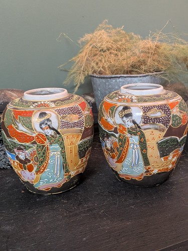 Pair japanese satsuma style - satsuma,