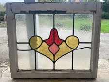 Antique Art Nouveau Stained