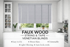 Faux wood blinds venetian - faux,