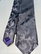 Quality John Francomb Mens Vintage 100% Silk Tie 8 cm wide  Long Neck Wedding Sy