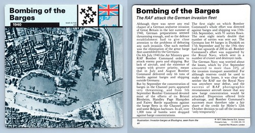 Bombing the barges 1940 - barges,