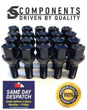 20 Black Renault wheel bolts