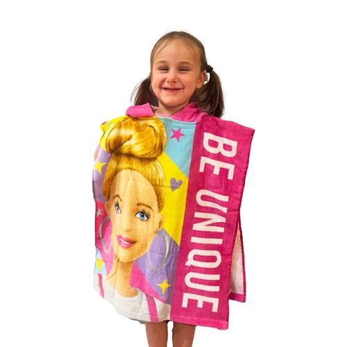 Barbie poncho hooded towel - barbie,