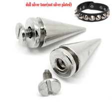 SPIKE CONE SCREWBACK SILVER STUDS RIVET PUNK LEATHER BAG CLOTHES SHOES CRAFT DIY