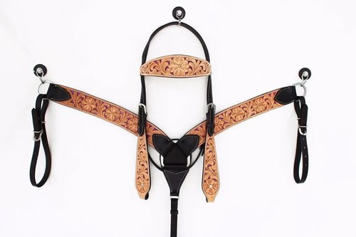 Western horse saddle - saddle, leather