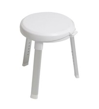 Evekare Deluxe White Plastic Rotating Spa seat Spa furniture 