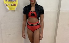 Red & Black Stoned Dance