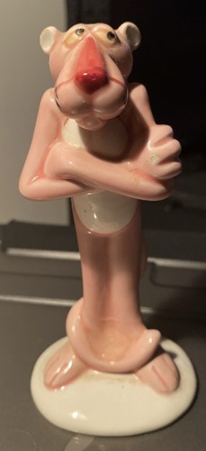 Rare pink panther ceramic - panther,