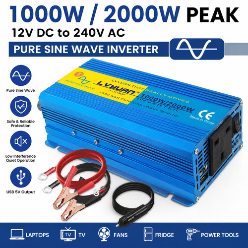 1000w 2000w peak pure sine - pure,