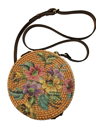 New patricia nash straw purse - new,